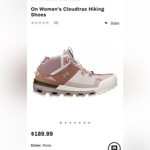 NEW ONCLOUD CLOUDTEC Hiking Boots *Two different sizes* Left 9W Right 9.5W.